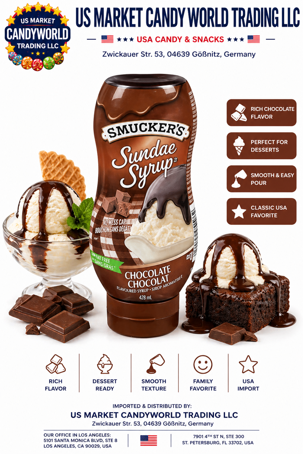 Smucker's Sundae Chocolate Syrup – Florida Candy