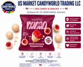 NUCAO White Crunchy Raspberries – Weiße Schokolade mit gefriergetrockneten Himbeeren (Bio, Vegan) 1,76oz / 50g – Florida Candy
