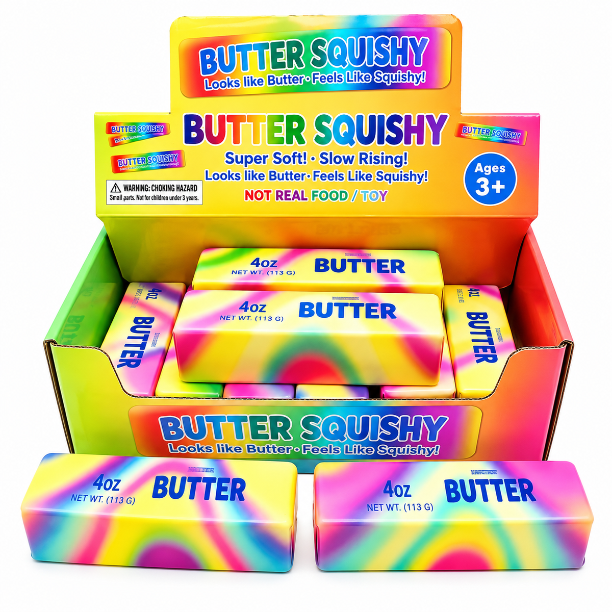 Squishy Butter "Rainbow" – 13 cm