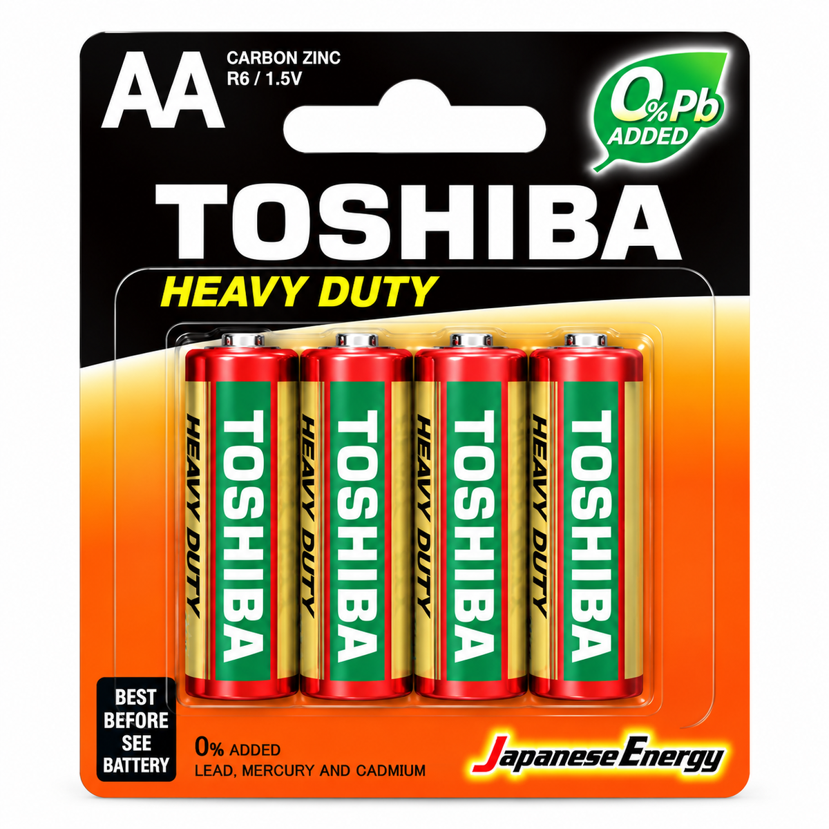 Toshiba AA Heavy Duty Batterien – 4er Pack