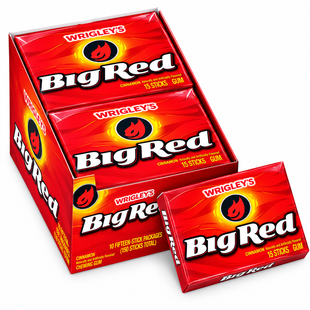 Wrigley's Big Red Zimt-Kaugummi – 15 Streifen