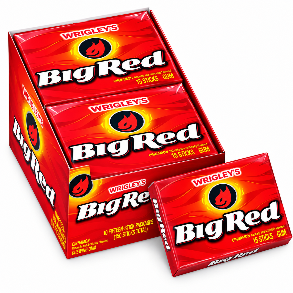Wrigley's Big Red Zimt-Kaugummi – 15 Streifen