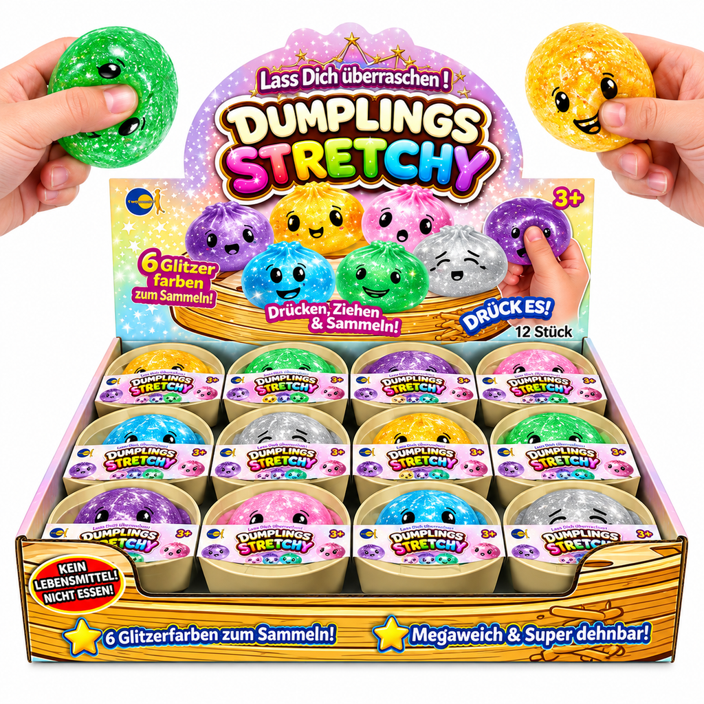Dumplings Stretchy Maltose "Glitzer" – 5,3 cm
