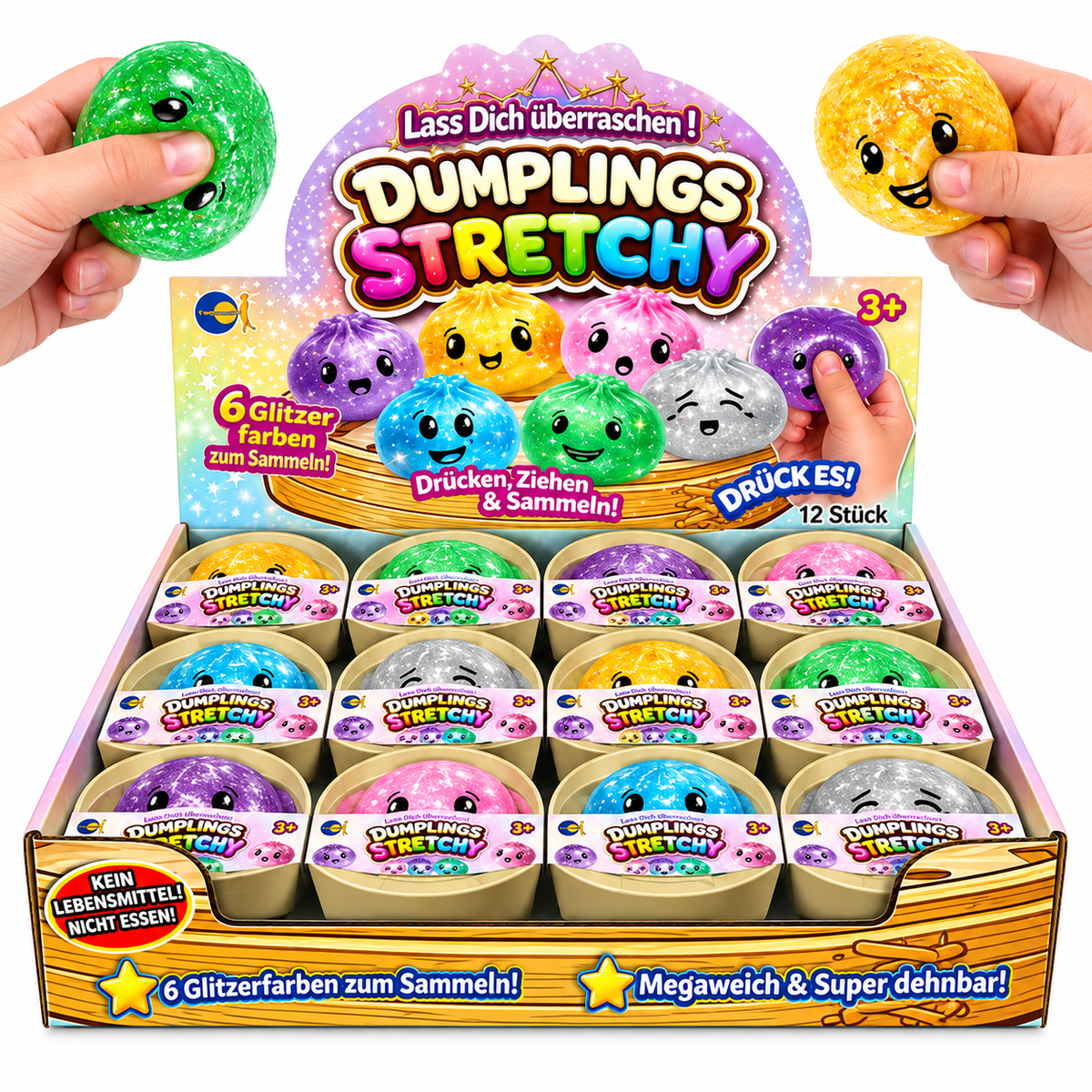 Dumplings Stretchy Maltose "Glitzer" – 5,3 cm