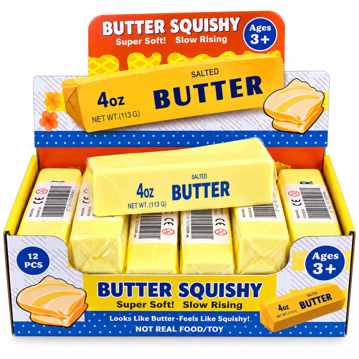 Squishy Butter Slow Rising Gelb – 13 cm