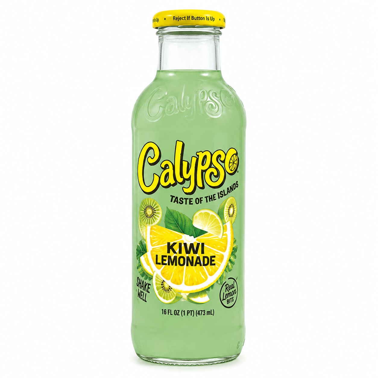 Calypso Kiwi Lemonade – Erfrischungsgetränk mit Kiwi- &amp; Zitronengeschmack 473 ml (USA)