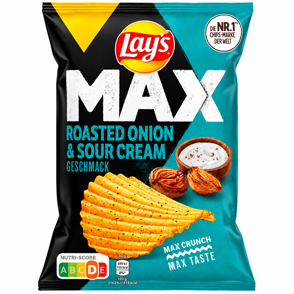 Lay's Max Roasted Onion & Sour Cream – 110 g