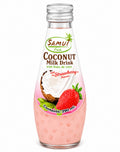 Samui Fresh Coconut Milk Drink mit Nata de Coco Strawberry – 290 ml